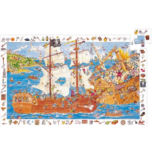 Megfigyeltető puzzle - Kalózok - Pirates