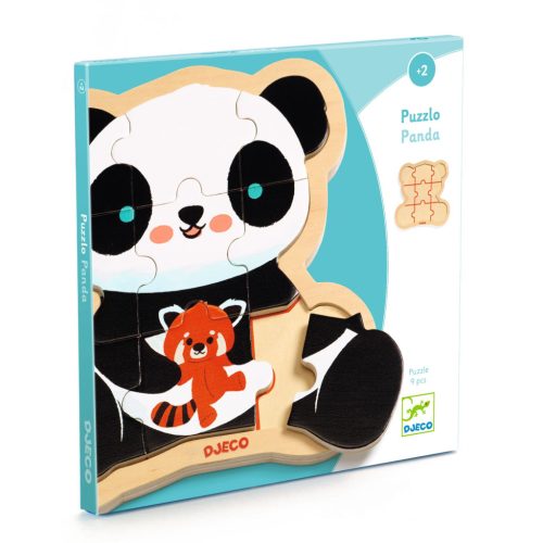 Fa puzzle - Panda, 9 db-os - Puzzlo Panda