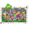 Megfigyeltető puzzle - Őrült város, 200 db-os - Crazy Town - 200 pcs - FSC MIX