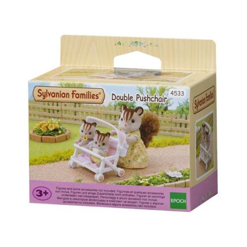 Sylvanian Families dupla babakocsi