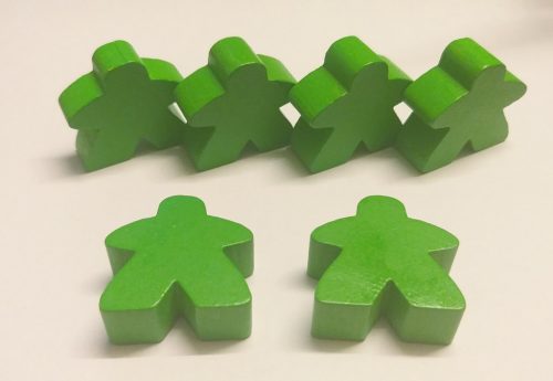 Carcassonne Big-Meeple set világoszöld 