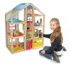 Melissa & Doug Emeletes fa babaház lifttel