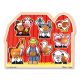 Melissa & Doug Fa készségfejlesztő játék, Puzzle fogantyúval, farm