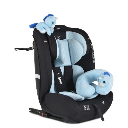 ISAFE autósülés ISIZE és ISOFIX ülésemelővé alakítható 76-150cm KÉK