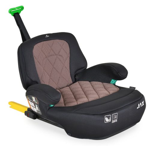 JAX autós ülésmagasító háttámlával 125-150cm rögzítő hevederrel, ISOFIX PINK