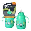 Tommee Tippee itatópohár - Superstar Training Straw Cup szívószálas 300ml 6hó zöld