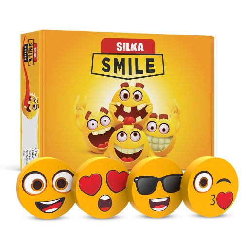 Radír, smile-kicsi, 36 db/display, Silka