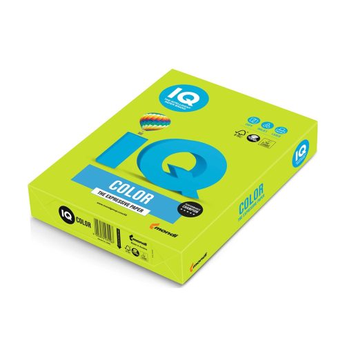 Másolópapír, színes, A4, 80g. IQ LG46 500ív/csomag, intenzív lime zöld