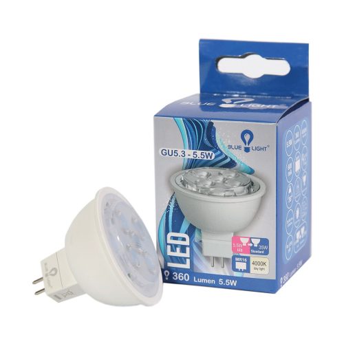 Led 5,5W MR16 4000k 360lm Blue Light