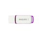 Pendrive 64Gb. USB 2.0 Philips Snow Edition fehér-lila 