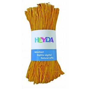 Raffia HEYDA 50g természetes anyagból sárga