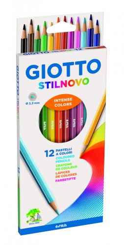 Színes ceruza GIOTTO Stilnovo 12db-os 6 szögletű 