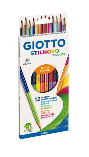 Színes ceruza 12-es Giotto Stilnovo Bicolor (hatszögletű)