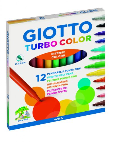 Filckészlet 12-es Giotto Turbo Color