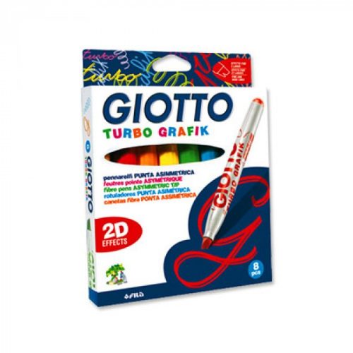 Filckészlet 8-as Giotto Turbo Grafik 2 dimenziós