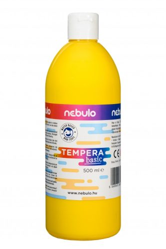 Tempera festék, 500 ml-es, sárga, Nebulo