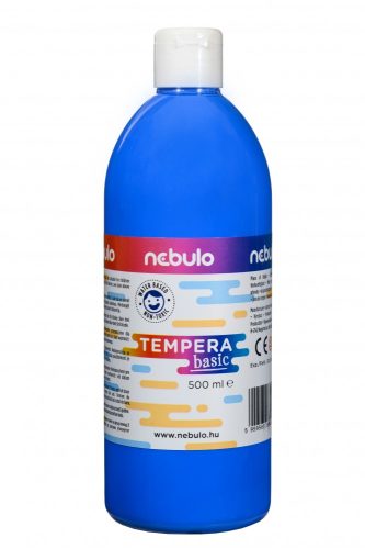 Tempera festék, 500 ml-es, világoskék, Nebulo